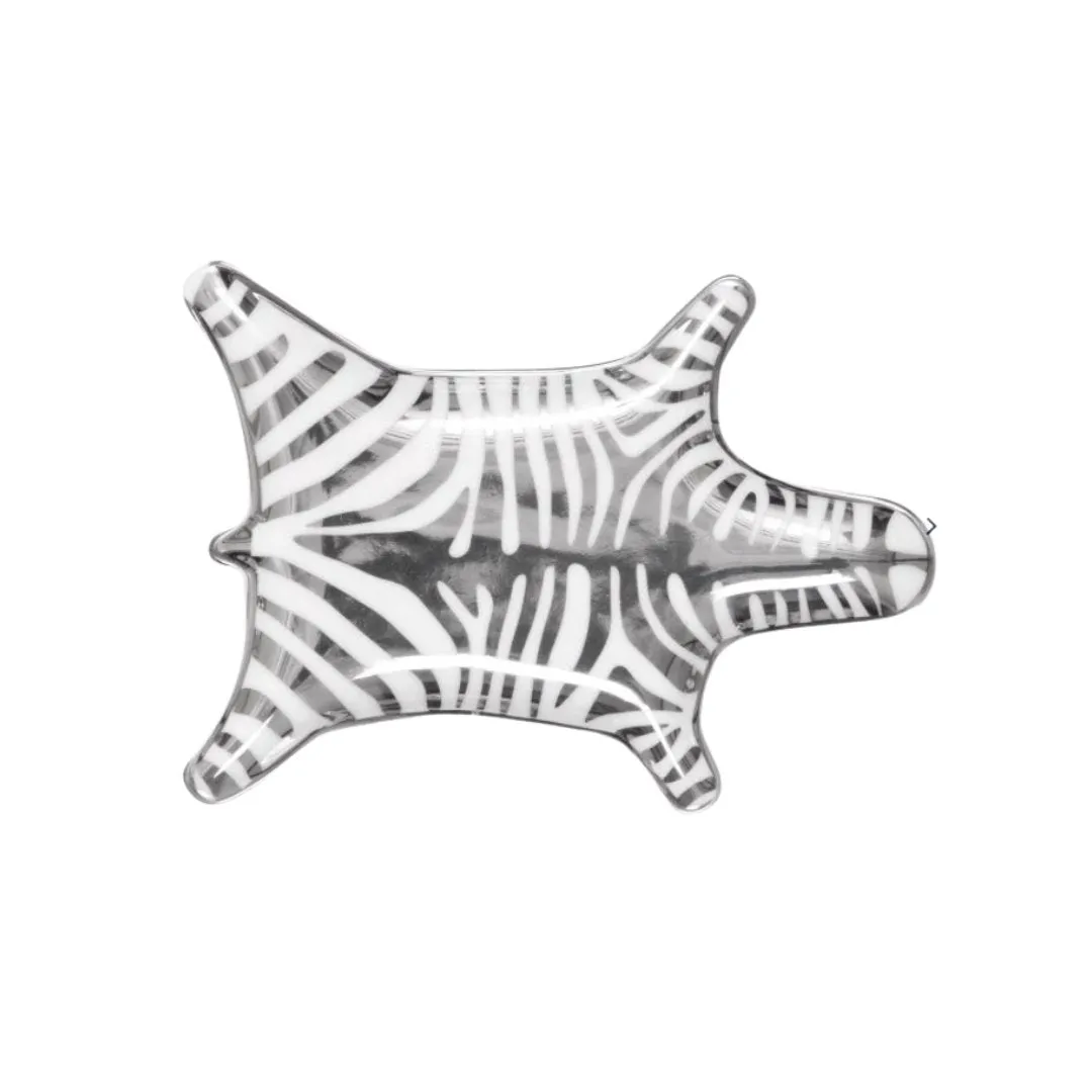 Zebra Stacking Dish Silver
