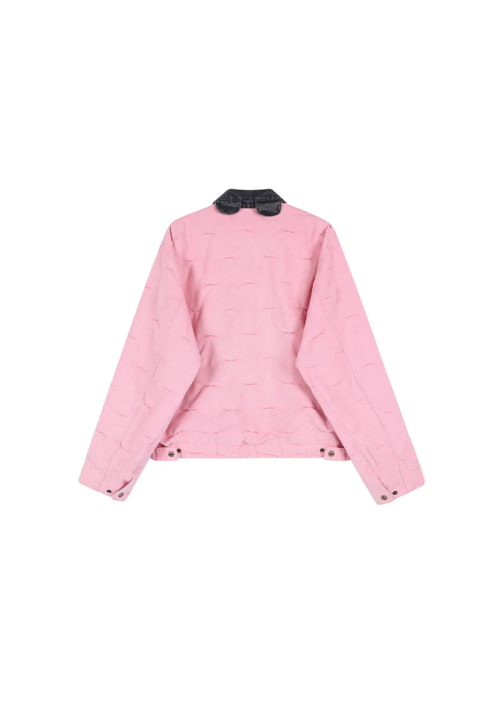 ZOZOKILLA - J97 Pink Pleated Jacket with Bear - ear Collar